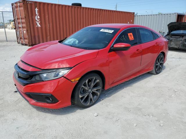 2HGFC2F88KH530131 - 2019 HONDA CIVIC SPORT 红色 照片 1
