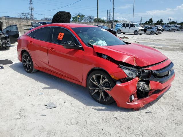 2HGFC2F88KH530131 - 2019 HONDA CIVIC SPORT 红色 照片 4