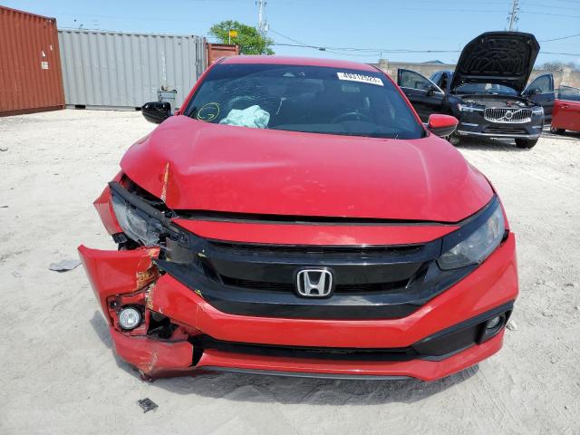 2HGFC2F88KH530131 - 2019 HONDA CIVIC SPORT 红色 照片 5