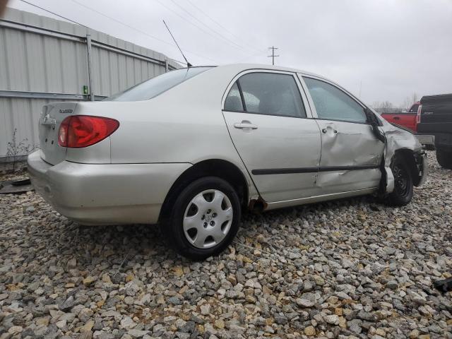 JTDBR32E430022760 - 2003 TOYOTA COROLLA CE SILVER photo 3