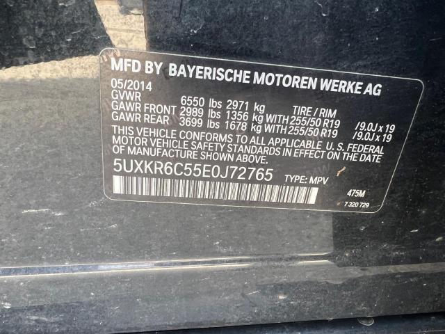 5UXKR6C55E0J72765 - 2014 BMW X5 XDRIVE50I BLACK photo 10