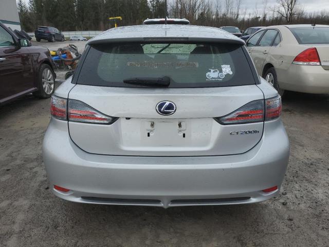 JTHKD5BH3C2089888 - 2012 LEXUS CT 200 SILVER photo 6