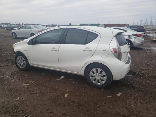 JTDKDTB3XD1054945 - 2013 TOYOTA PRIUS C WHITE photo 2