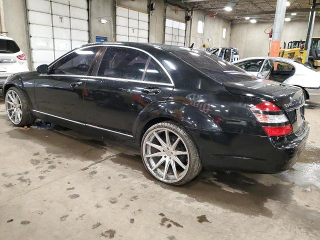 WDDNG71X87A041296 - 2007 MERCEDES-BENZ S 550 BLACK photo 2