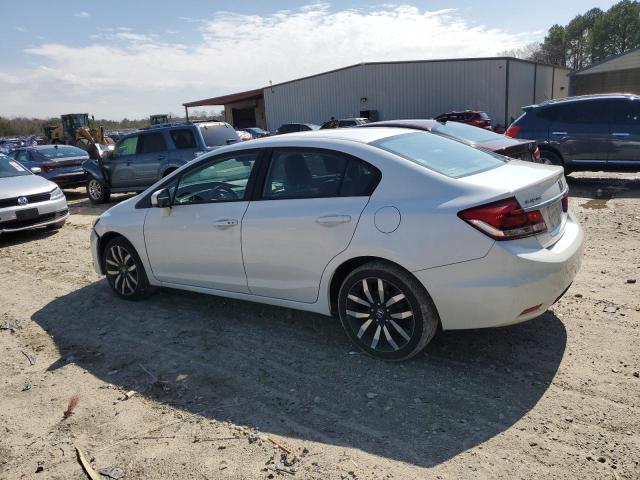 19XFB2F98FE261219 - 2015 HONDA CIVIC EXL WHITE photo 2
