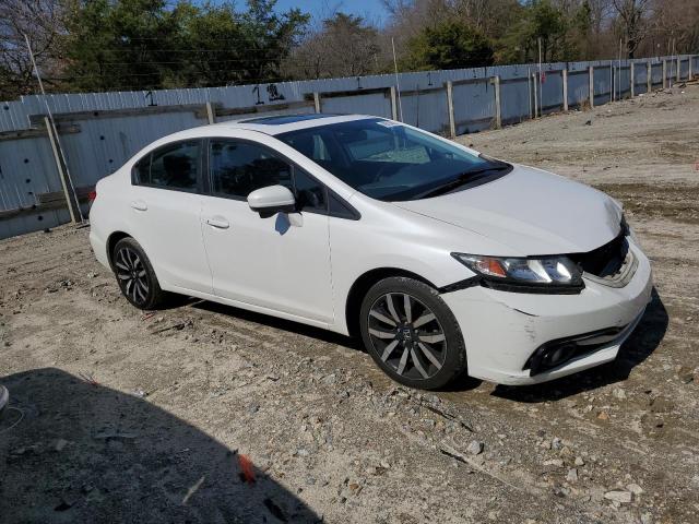 19XFB2F98FE261219 - 2015 HONDA CIVIC EXL WHITE photo 4