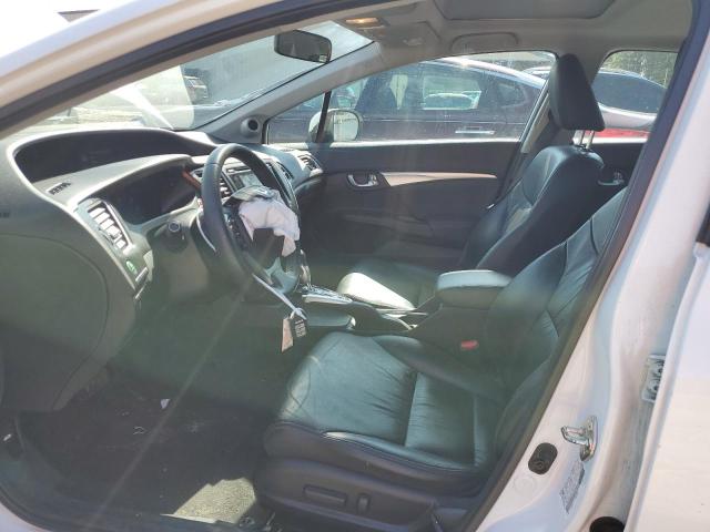19XFB2F98FE261219 - 2015 HONDA CIVIC EXL WHITE photo 7