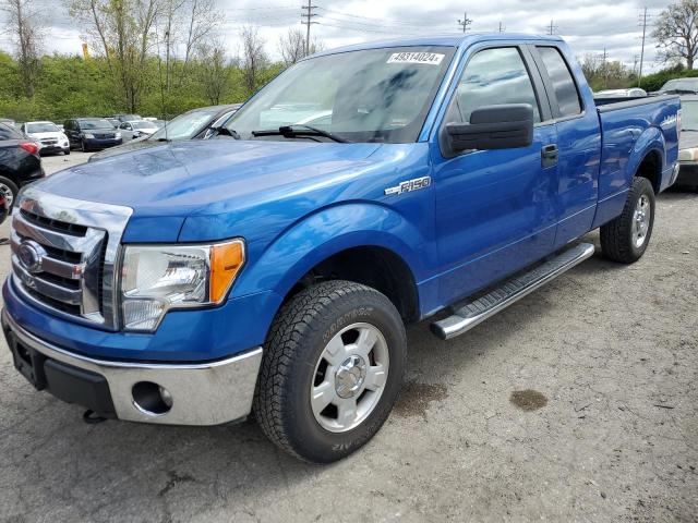 1FTFX1EF1CFD06182 - 2012 FORD F150 SUPER CAB BLUE photo 1