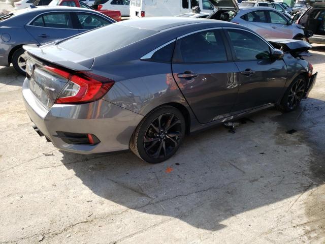 19XFC2F80KE019720 - 2019 HONDA CIVIC SPORT GRAY photo 3