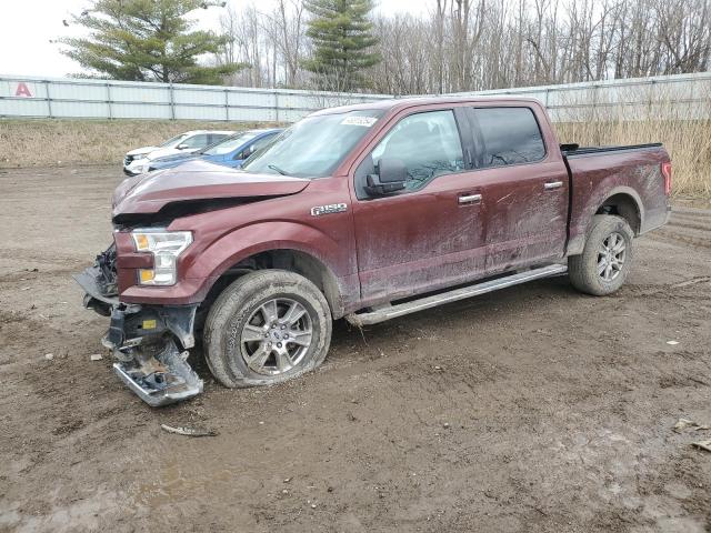 1FTEW1EF6HKE09353 - 2017 FORD F150 SUPERCREW RED photo 1