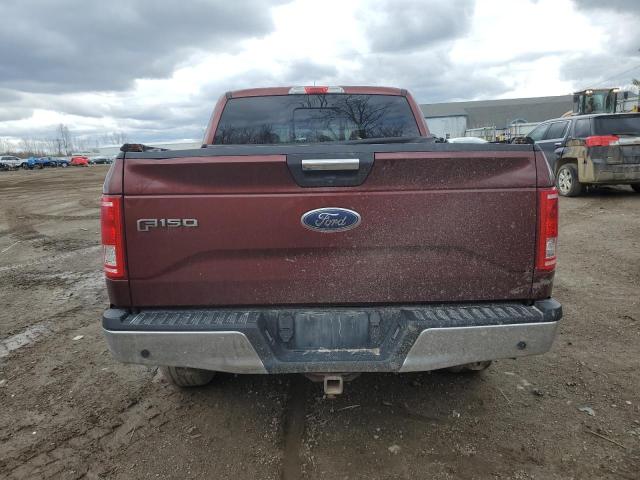 1FTEW1EF6HKE09353 - 2017 FORD F150 SUPERCREW RED photo 6