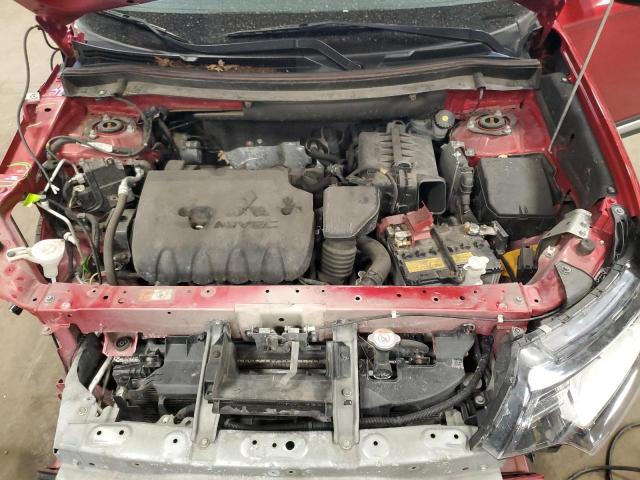 JA4AD2A30KZ010632 - 2019 MITSUBISHI OUTLANDER ES წითელი ფოტო 12