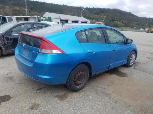 JHMZE2H52AS033803 - 2010 HONDA INSIGHT LX BLUE photo 3