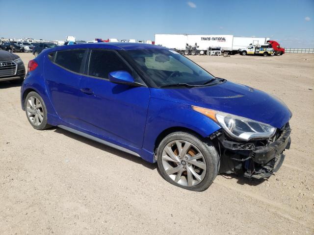 KMHTC6AE0EU201734 - 2014 HYUNDAI VELOSTER TURBO BLUE photo 4