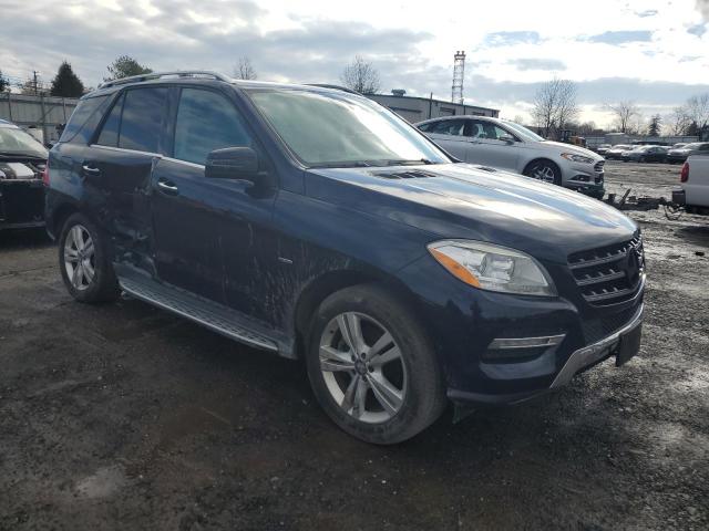 4JGDA5HB1CA029079 - 2012 MERCEDES-BENZ ML 350 4MATIC BLUE photo 4
