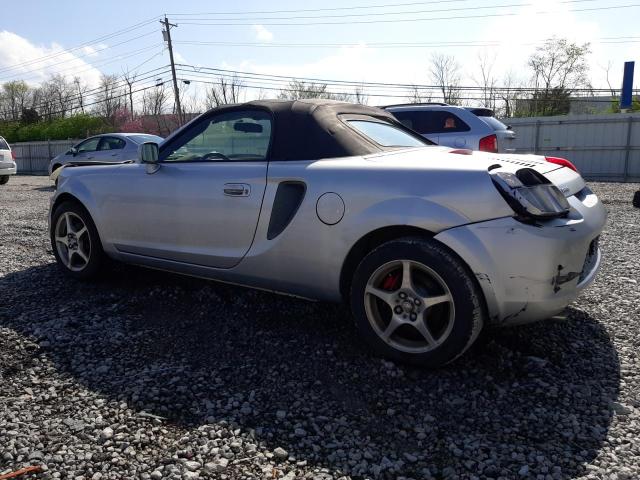 JTDFR3201Y0019361 - 2000 TOYOTA MR2 SPYDER SILVER photo 2