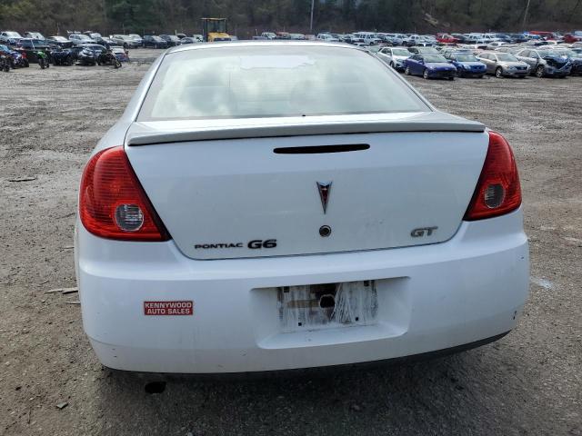 1G2ZH57N994107802 - 2009 PONTIAC G6 GT WHITE photo 6