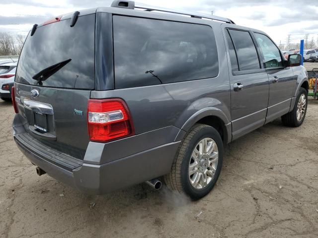 1FMJK2A55BEF38716 - 2011 FORD EXPEDITION EL LIMITED GRAY photo 3