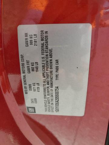 1G6YV36A295600754 - 2009 CADILLAC XLR RED photo 13