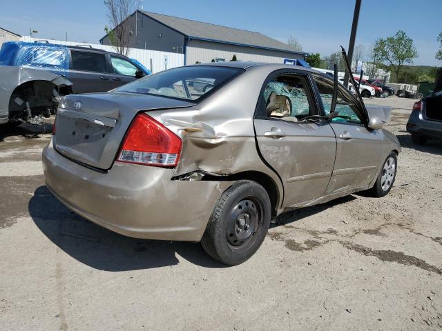 KNAFE121075473771 - 2007 KIA SPECTRA EX TAN photo 3