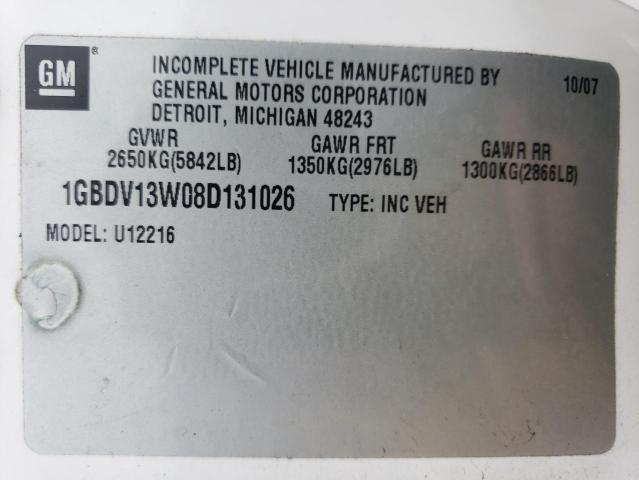 1GBDV13W08D131026 - 2008 CHEVROLET UPLANDER INCOMPLETE WHITE photo 13