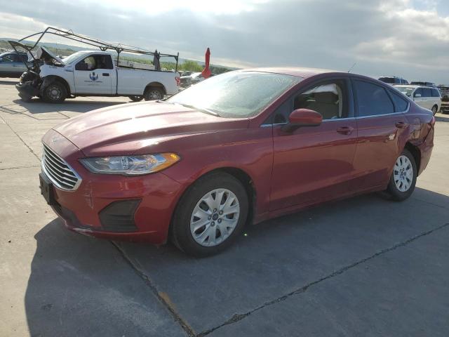 3FA6P0G79KR275156 - 2019 FORD FUSION S RED photo 1