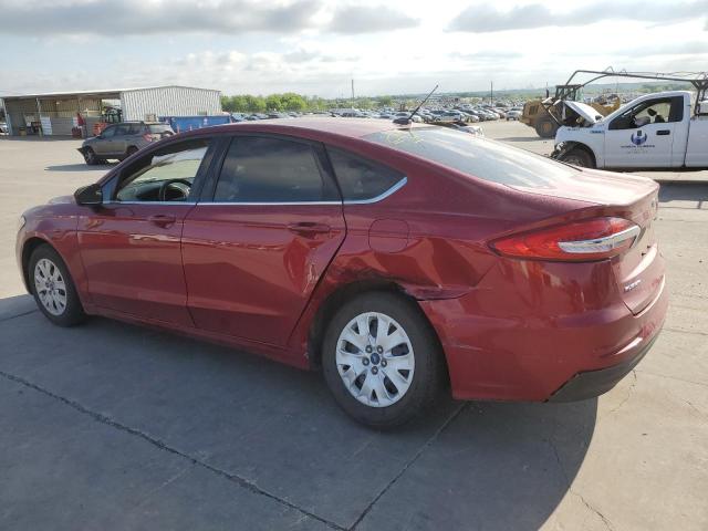 3FA6P0G79KR275156 - 2019 FORD FUSION S RED photo 2