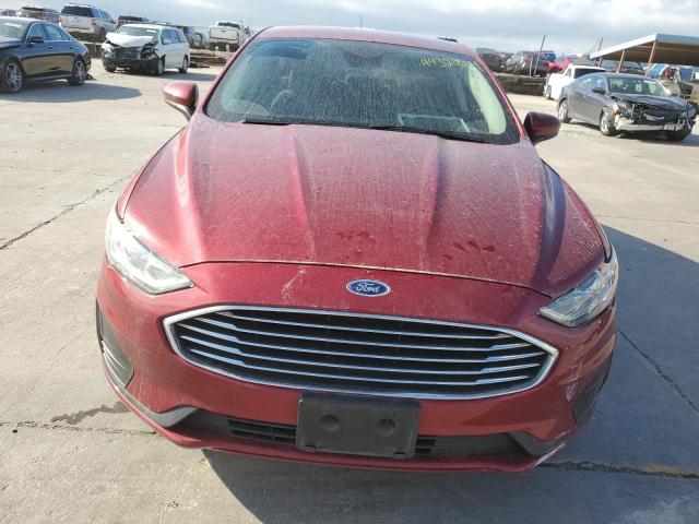 3FA6P0G79KR275156 - 2019 FORD FUSION S RED photo 5