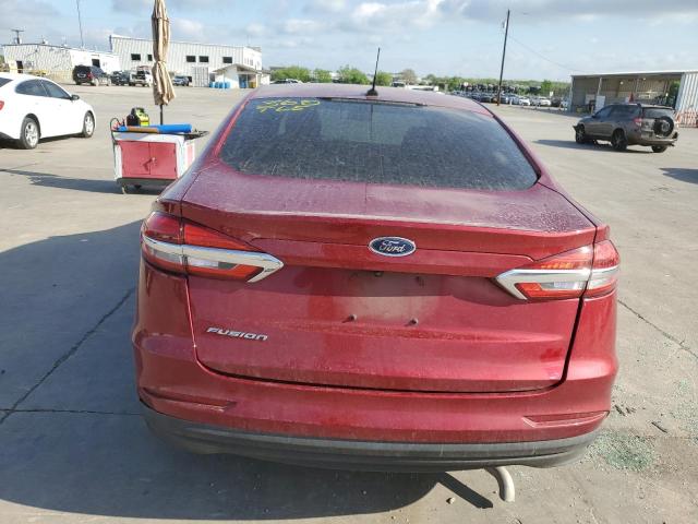 3FA6P0G79KR275156 - 2019 FORD FUSION S RED photo 6