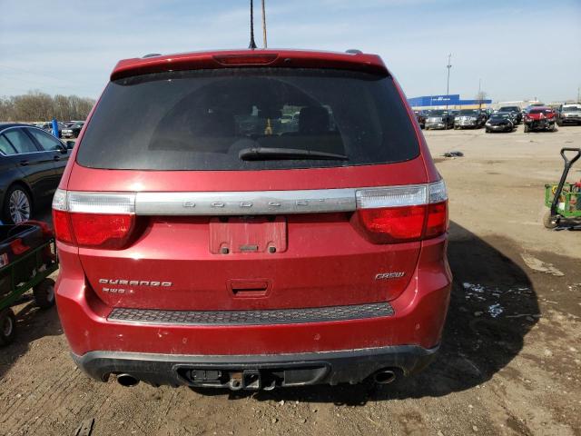 1D4SE4GT9BC595176 - 2011 DODGE DURANGO CREW RED photo 6