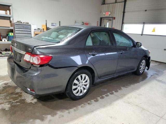 2T1BU4EEXDC061389 - 2013 TOYOTA COROLLA BASE GRAY photo 3