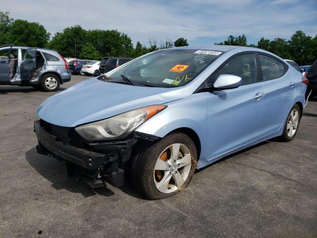 KMHDH4AE9BU138364 - 2011 HYUNDAI ELANTRA GLS BLUE photo 2