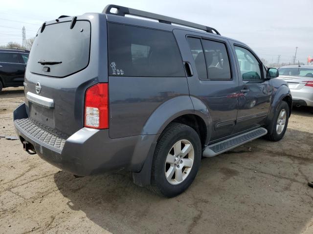 5N1AR1NB8CC624685 - 2012 NISSAN PATHFINDER S GRAY photo 3