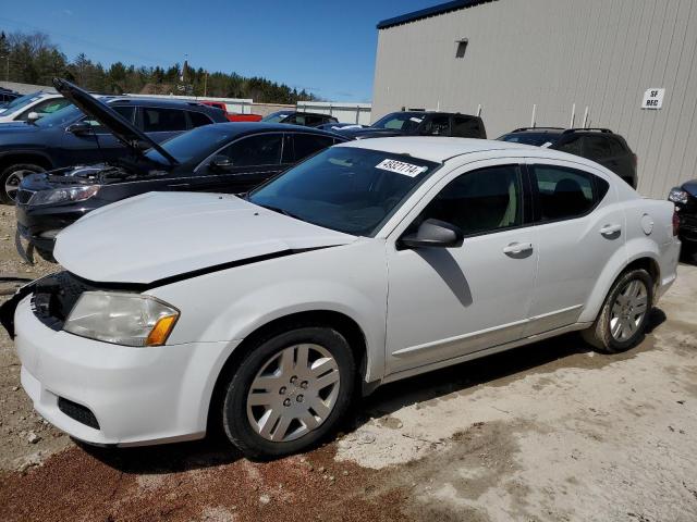 1C3CDZAG6CN309646 - 2012 DODGE AVENGER SE WHITE photo 1