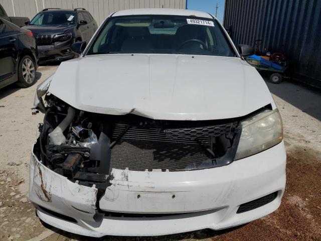 1C3CDZAG6CN309646 - 2012 DODGE AVENGER SE WHITE photo 5