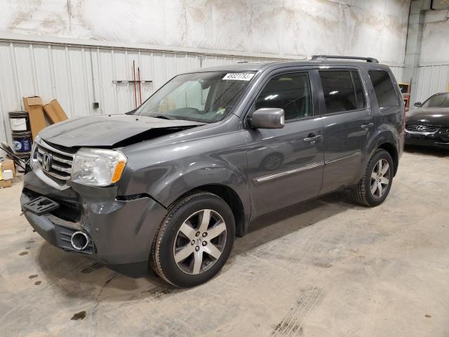 5FNYF4H91CB034143 - 2012 HONDA PILOT TOURING GRAY photo 1