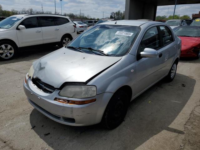 KL1TD56696B662352 - 2006 CHEVROLET AVEO BASE SILVER photo 1