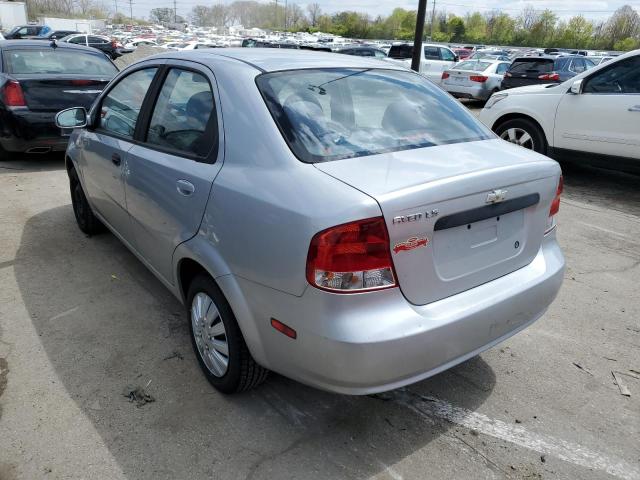 KL1TD56696B662352 - 2006 CHEVROLET AVEO BASE SILVER photo 2