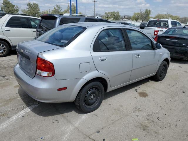 KL1TD56696B662352 - 2006 CHEVROLET AVEO BASE SILVER photo 3