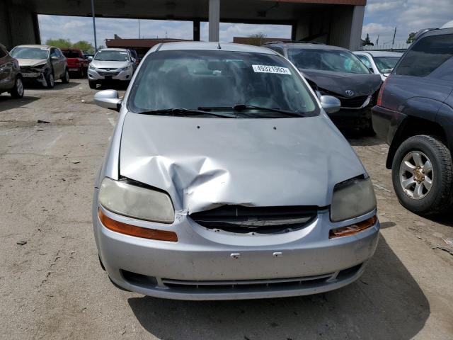 KL1TD56696B662352 - 2006 CHEVROLET AVEO BASE SILVER photo 5