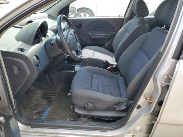 KL1TD56696B662352 - 2006 CHEVROLET AVEO BASE SILVER photo 7