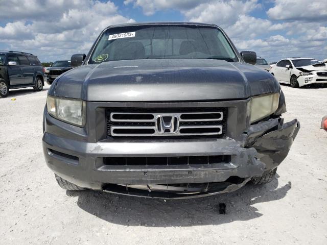 2HJYK16437H526167 - 2007 HONDA RIDGELINE RTS GRAY photo 5