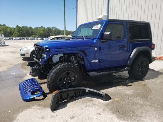 1C4GJXAN8JW264726 - 2018 JEEP WRANGLER SPORT BLUE photo 1