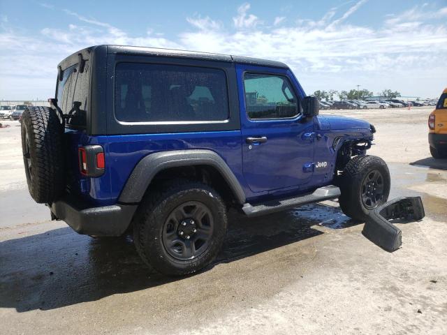 1C4GJXAN8JW264726 - 2018 JEEP WRANGLER SPORT BLUE photo 3