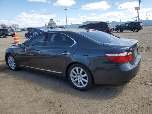 JTHBL46F075001325 - 2007 LEXUS LS 460 GRAY photo 2