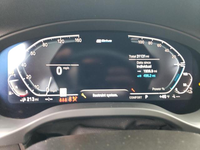 5UXTS1C00M9F02163 - 2021 BMW X3 XDRIVE30E WHITE photo 9