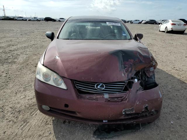 JTHBJ46G282249836 - 2008 LEXUS ES 350 BURGUNDY photo 5