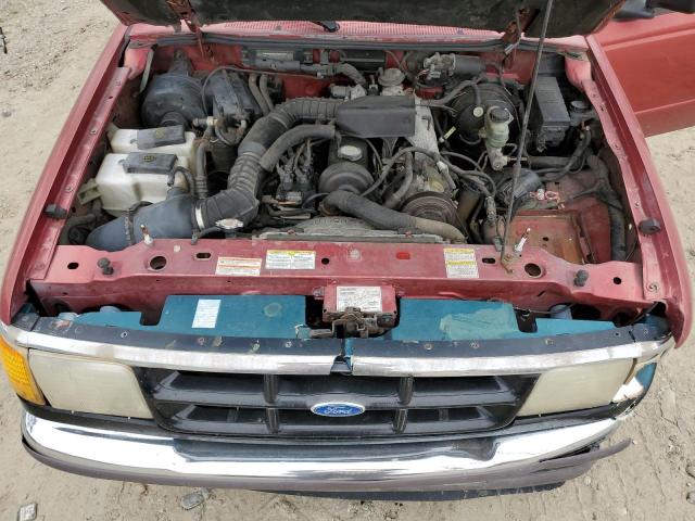 1FTCR14AXTTA52413 - 1996 FORD RANGER SUPER CAB RED photo 11