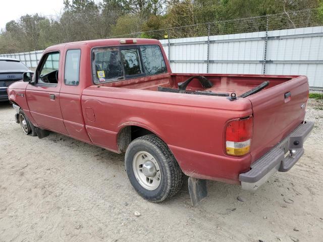 1FTCR14AXTTA52413 - 1996 FORD RANGER SUPER CAB RED photo 2