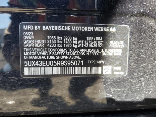 5UX43EU05R9S95071 - 2024 BMW X5 XDRIVE50E BLUE photo 13